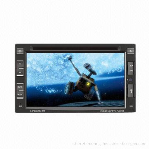In-dash DVD Player with Remote Control and Auto Rear Viewing Function